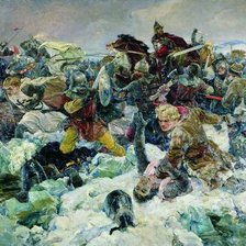 Схема вышивки «Серов Владимир Ледовое Побоище»