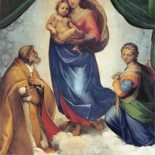 Схема вышивки «Сикстинская мадонна»