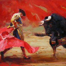 Схема вышивки «коррида»