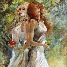 Схема вышивки «подруги»