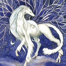 Схема вышивки «волшебный волк»