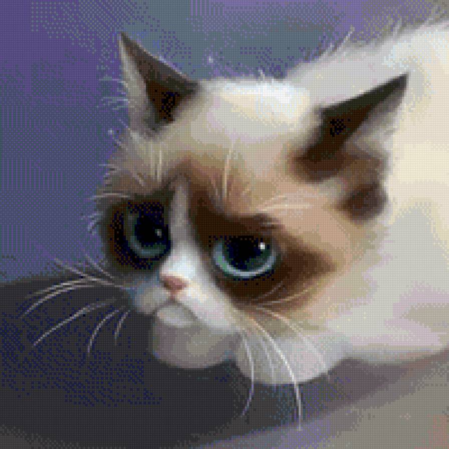 Недовольный котик - apofiss, котейка, кот, котофей - предпросмотр