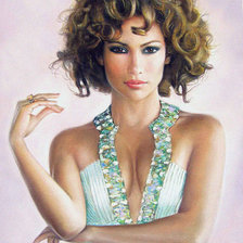 Схема вышивки «красавица»