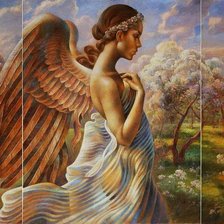 Схема вышивки «ангел»