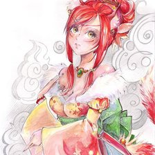 Схема вышивки «девушка»