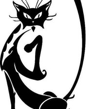 Схема вышивки «кот»