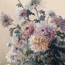 Схема вышивки «японские хризантемы»