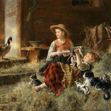 Схема вышивки «Дети»