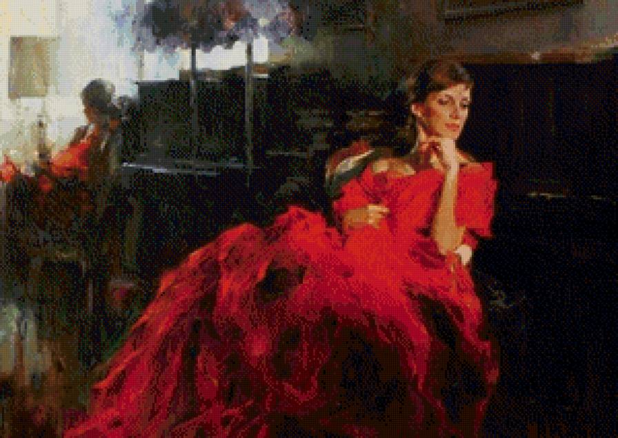 Дама в красном - дама в красном - предпросмотр