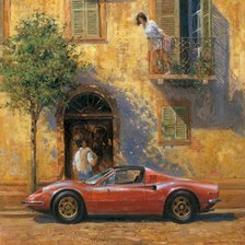 Схема вышивки «Ретро машины»