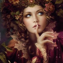 Схема вышивки «Тайна»