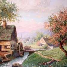 Схема вышивки «водяная мельнца»