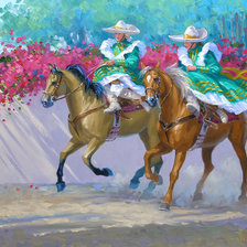 Схема вышивки «скачки»