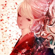 Схема вышивки «романтическая девушка»