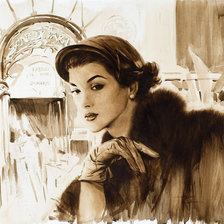 Схема вышивки «женский образ»