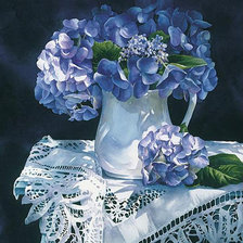 Схема вышивки «гортензия»