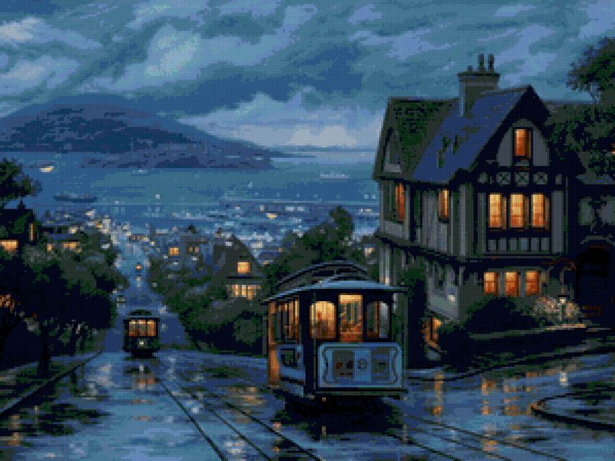 Вечерний трамвай - вечерний трамвай - предпросмотр