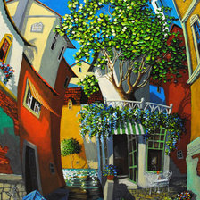 Схема вышивки «город»