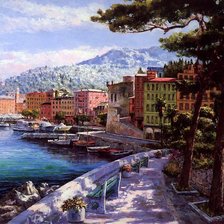 Схема вышивки «южный городок»