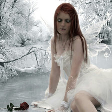 Схема вышивки «ледяная фея»