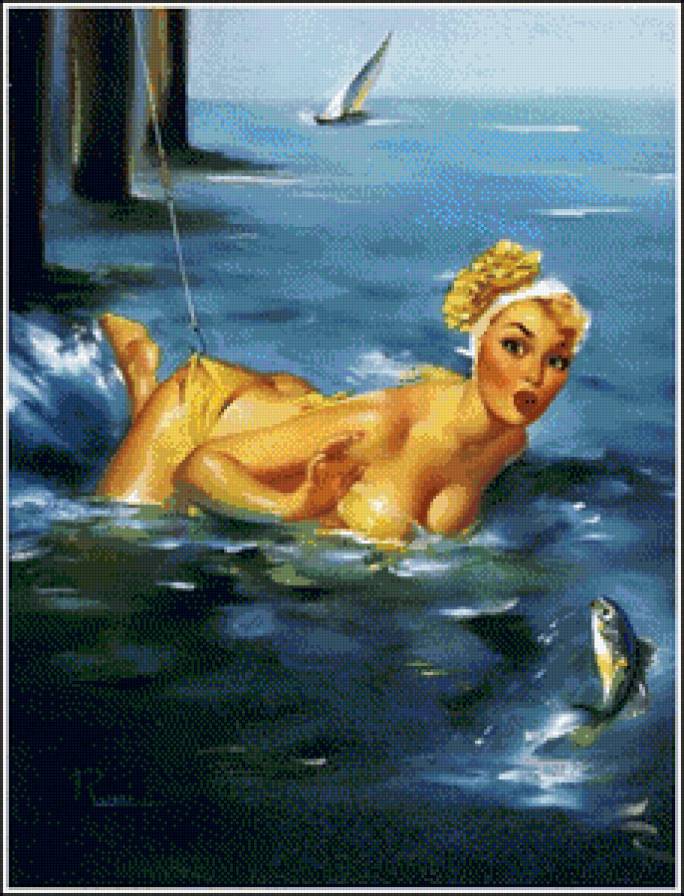 хороший улов - девушка - предпросмотр