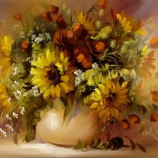 цветы в вазе