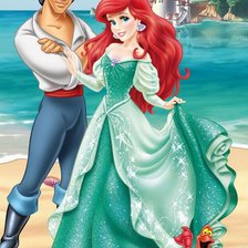 Схема вышивки «Принцесса Ариэль и Эрик»