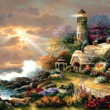 Схема вышивки «Маяк»