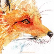 Схема вышивки «Лис»