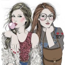 Схема вышивки «сестрёнке»