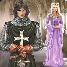 Схема вышивки «Рыцарь королевы»