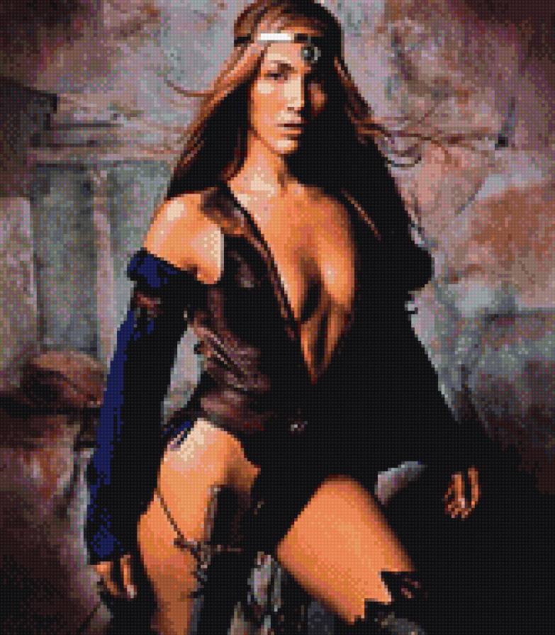 амазонка - фентази, воин, девушка - предпросмотр