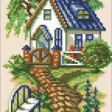 Схема вышивки «серия "дома"»