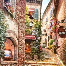 Схема вышивки «дворик»