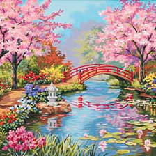 Схема вышивки «Парк»