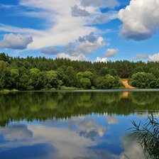 Схема вышивки «Тихая река»