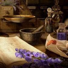 Схема вышивки «Стол волшебника»