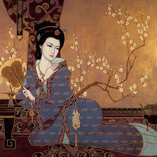 Схема вышивки «Восточная красавица»