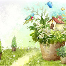 Схема вышивки «Домик3»