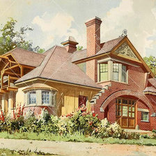 Схема вышивки «серия "дома"»