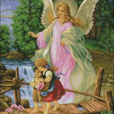 Схема вышивки «ангел»