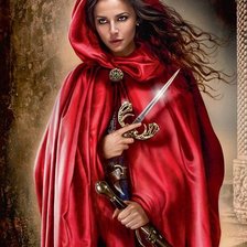 Схема вышивки «Воинственная леди»