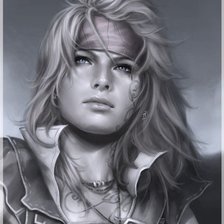 Схема вышивки «Девушка»