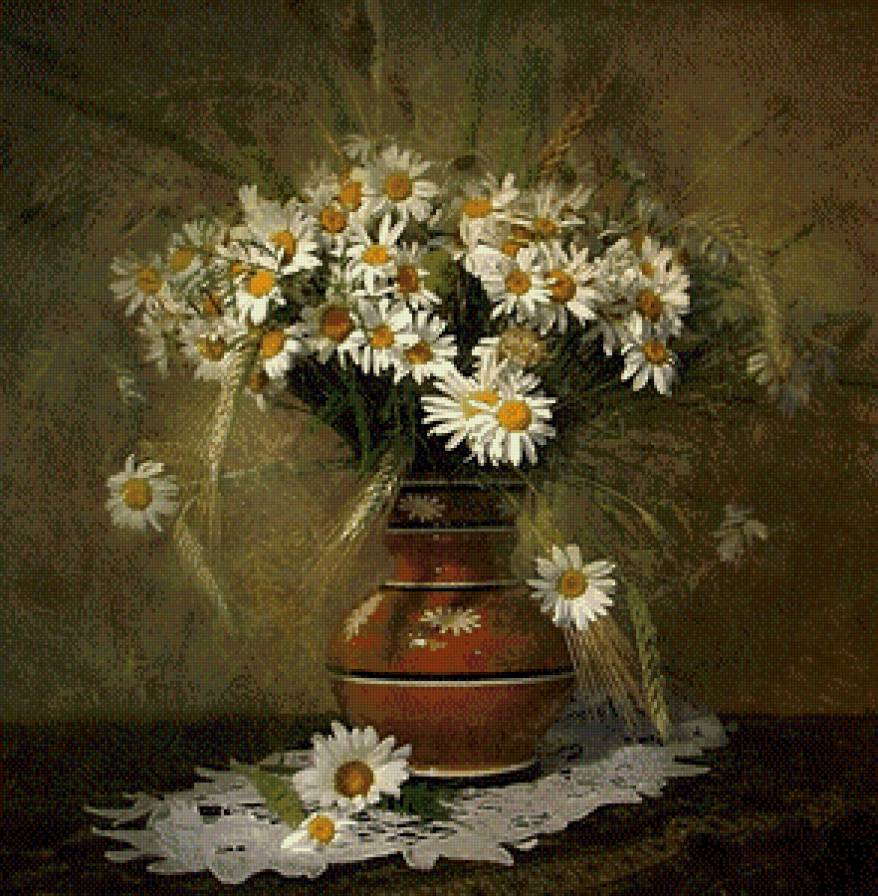 Букет ромашек - цветы, букет - предпросмотр