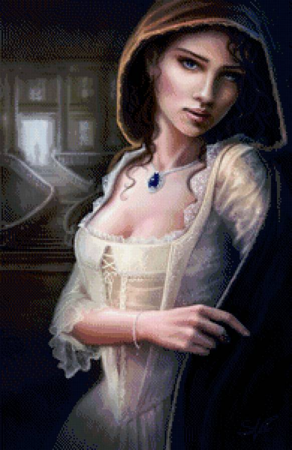 девушка в плаще - девушка, романтика, портрет - предпросмотр