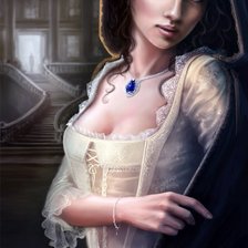 девушка в плаще