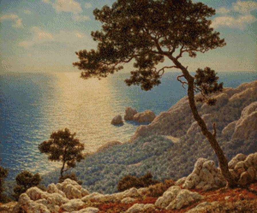 лазурный берег - берег, море, пейзаж - предпросмотр