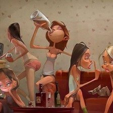 Схема вышивки «девишник»