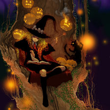 Схема вышивки «Хэллоуин»