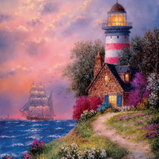 Схема вышивки «Маяк»